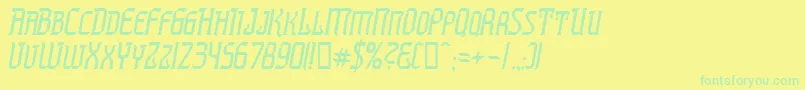 PRESTI   Font – Green Fonts on Yellow Background