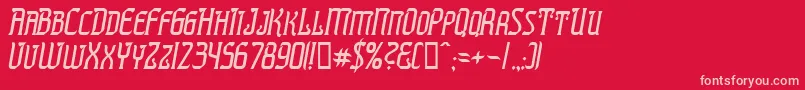 PRESTI   Font – Pink Fonts on Red Background