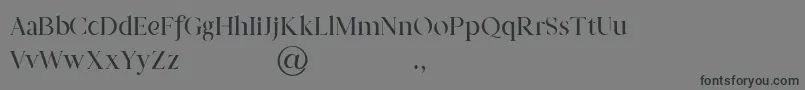 Подробнее о шрифте Prestige Signature Serif Demo Шрифт Prestige Signature Serif Demo – чёрные шрифты на сером фоне
