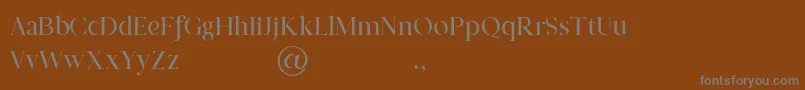 fuente Prestige Signature Serif   Demo – Fuentes Grises Sobre Fondo Marrón