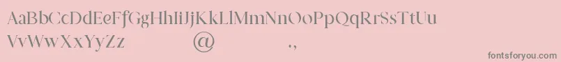 Saiba mais sobre a fonte Prestige Signature Serif Demo Fonte Prestige Signature Serif Demo – fontes cinzas em um fundo rosa