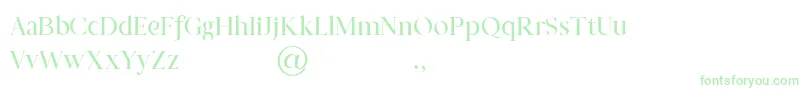 Prestige Signature Serif   Demo-fontti – vihreät fontit