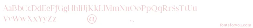 Prestige Signature Serif   Demo-Schriftart – Rosa Schriften