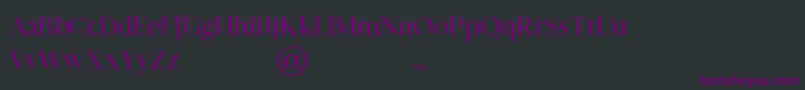 Fonte Prestige Signature Serif   Demo – fontes roxas em um fundo preto
