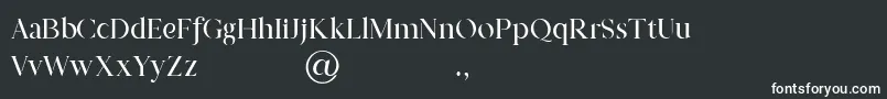 Prestige Signature Serif   Demo-fontti – valkoiset fontit