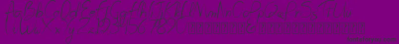 Prestigious Olives   Dafont Font – Black Fonts on Purple Background