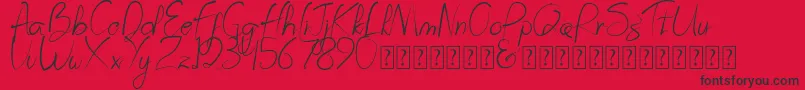 Prestigious Olives   Dafont Font – Black Fonts on Red Background