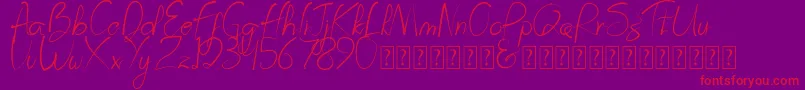 Prestigious Olives   Dafont Font – Red Fonts on Purple Background