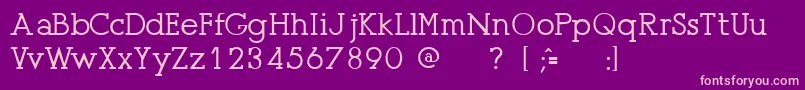 Presu    Font – Pink Fonts on Purple Background