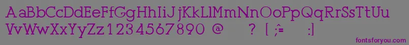 Presu    Font – Purple Fonts on Gray Background