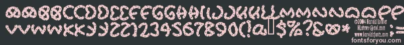 PRETS    Font – Pink Fonts on Black Background