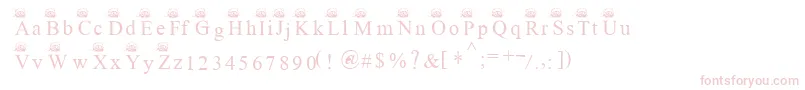 Ferretsrtopscapitals Font – Pink Fonts on White Background