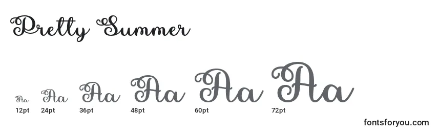 Pretty Summer   Font Sizes