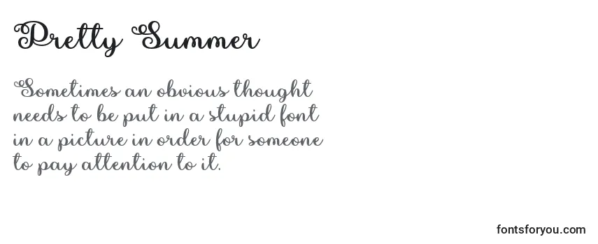 Pretty Summer   Font