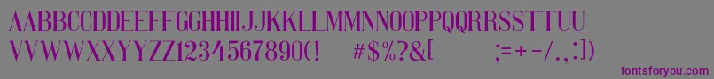 Więcej informacji o czcionce Pretty Woman Serif Czcionka Pretty Woman Serif – fioletowe czcionki na szarym tle
