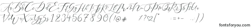 フォントPretty Women script – Pで始まるフォント