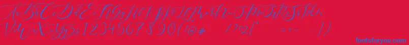 fuente Pretty Women script – Fuentes Azules Sobre Fondo Rojo