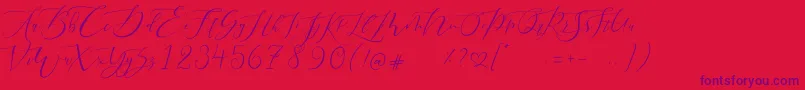 fuente Pretty Women script – Fuentes Moradas Sobre Fondo Rojo