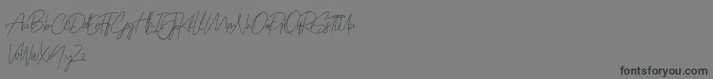 Prettygirlfree Font – Black Fonts on Gray Background