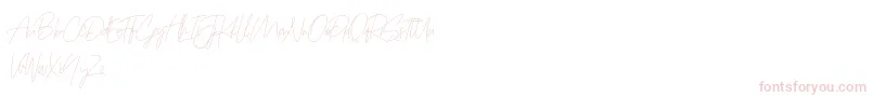 Prettygirlfree Font – Pink Fonts on White Background