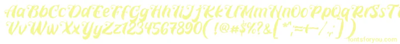 Czcionka Prettyla Font By 7NTypes D – żółte czcionki