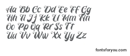 Schriftart Prettyla Font By 7NTypes D