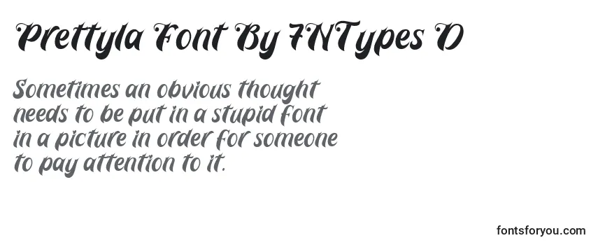 Fuente Prettyla Font By 7NTypes D