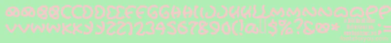 PRETU    Font – Pink Fonts on Green Background