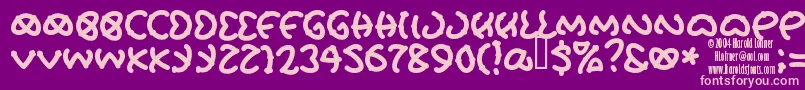 PRETU    Font – Pink Fonts on Purple Background