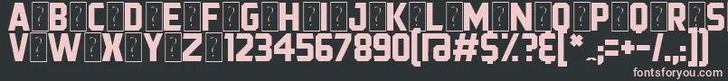Prezident Font – Pink Fonts on Black Background