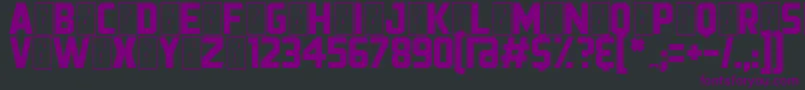 Prezident Font – Purple Fonts on Black Background