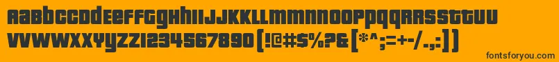 pricedown bl Font – Black Fonts on Orange Background