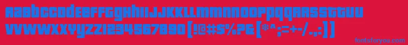 pricedown bl Font – Blue Fonts on Red Background