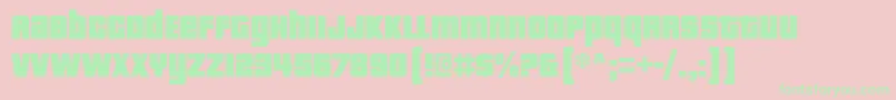 pricedown bl Font – Green Fonts on Pink Background