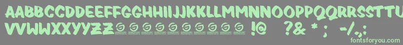 fuente PRICEDROP PERSONAL USE – Fuentes Verdes Sobre Fondo Gris