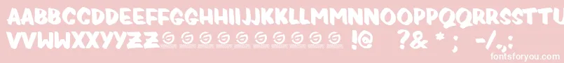 PRICEDROP PERSONAL USE Font – White Fonts on Pink Background