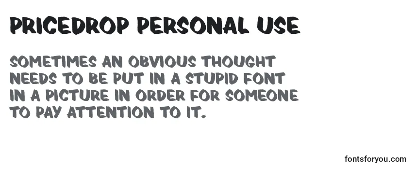 PRICEDROP PERSONAL USE Font