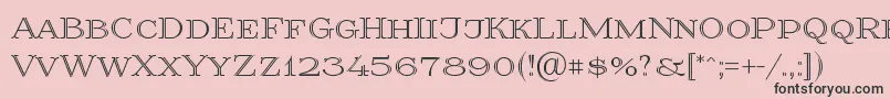 Prida36 Font – Black Fonts on Pink Background