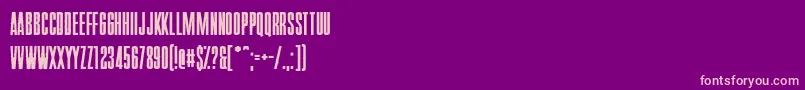 Police Pride Thusly – polices roses sur fond violet