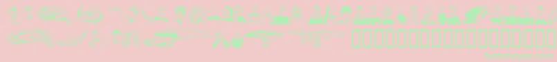 PRIMD    Font – Green Fonts on Pink Background