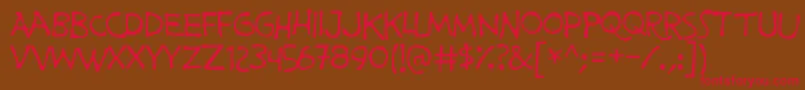 prime minister of canada Font – Red Fonts on Brown Background