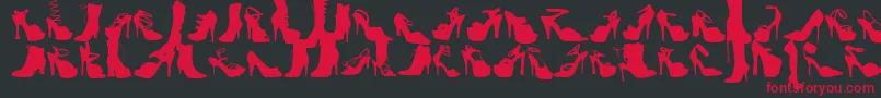 WcFetishBta Font – Red Fonts on Black Background