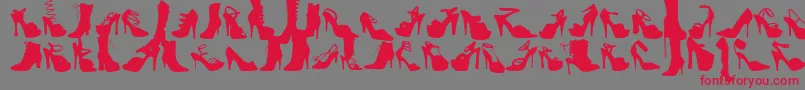 WcFetishBta Font – Red Fonts on Gray Background