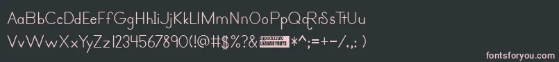primer print Font – Pink Fonts on Black Background