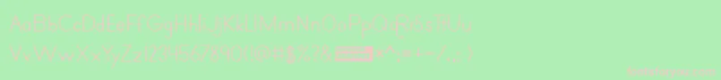 フォントprimer print – 緑の背景にピンクのフォント