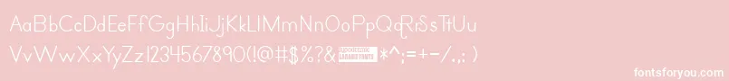 primer print Font – White Fonts on Pink Background