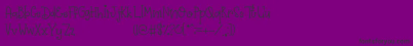 Primrose Font – Black Fonts on Purple Background