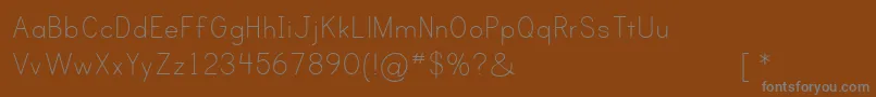 PRINC    Font – Gray Fonts on Brown Background