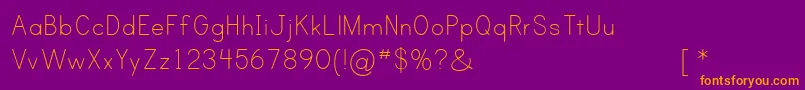 PRINC    Font – Orange Fonts on Purple Background