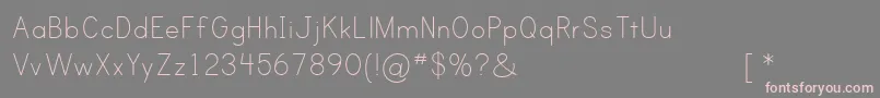 PRINC    Font – Pink Fonts on Gray Background